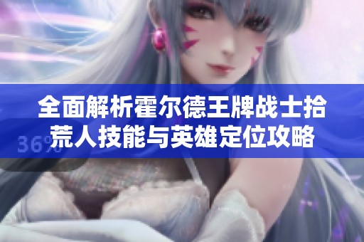 全面解析霍尔德王牌战士拾荒人技能与英雄定位攻略