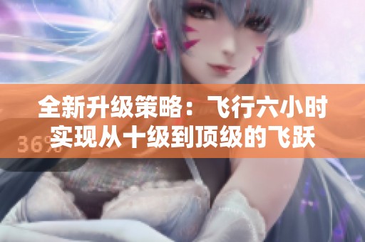 全新升级策略：飞行六小时实现从十级到顶级的飞跃