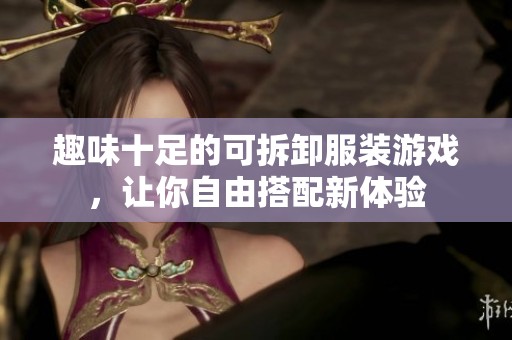 趣味十足的可拆卸服装游戏，让你自由搭配新体验