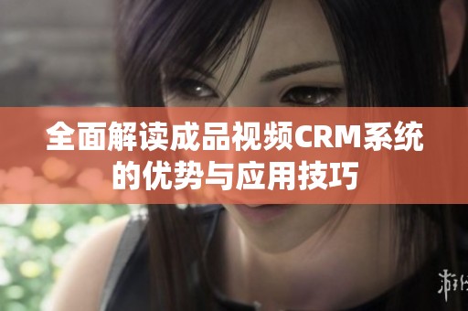 全面解读成品视频CRM系统的优势与应用技巧