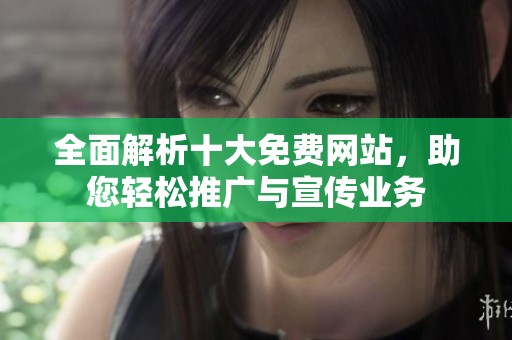 全面解析十大免费网站，助您轻松推广与宣传业务