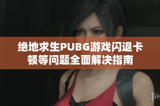 绝地求生PUBG游戏闪退卡顿等问题全面解决指南