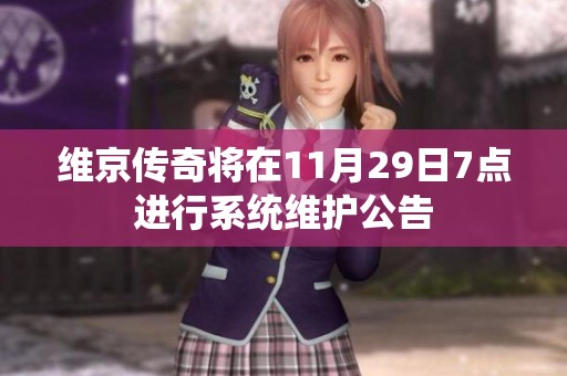 维京传奇将在11月29日7点进行系统维护公告