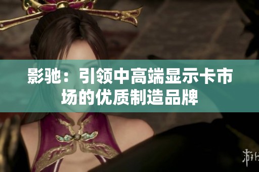 影驰：引领中高端显示卡市场的优质制造品牌
