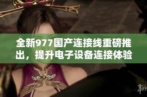 全新977国产连接线重磅推出，提升电子设备连接体验