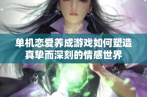 单机恋爱养成游戏如何塑造真挚而深刻的情感世界