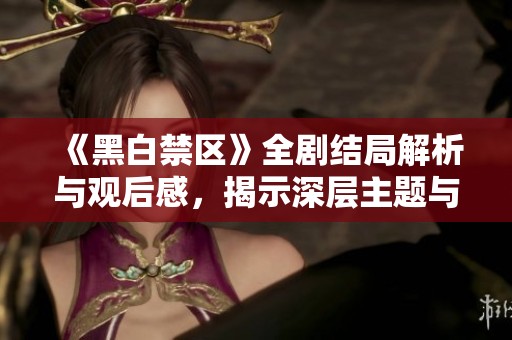 《黑白禁区》全剧结局解析与观后感，揭示深层主题与人物命运