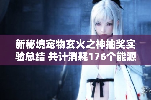 新秘境宠物玄火之神抽奖实验总结 共计消耗176个能源