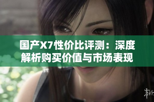 国产X7性价比评测：深度解析购买价值与市场表现