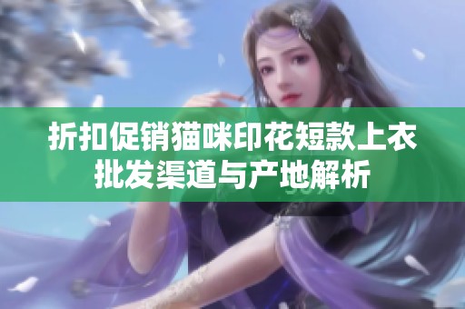 折扣促销猫咪印花短款上衣批发渠道与产地解析