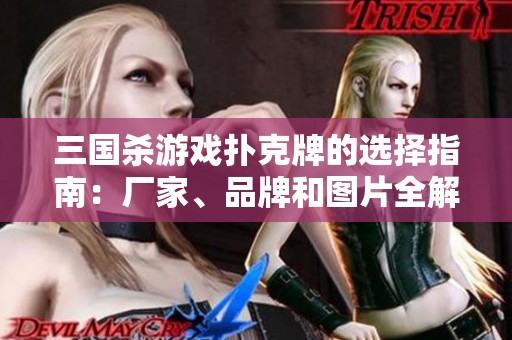 三国杀游戏扑克牌的选择指南：厂家、品牌和图片全解析