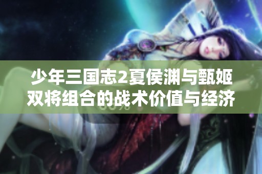 少年三国志2夏侯渊与甄姬双将组合的战术价值与经济影响解析