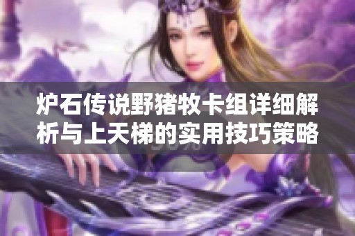 炉石传说野猪牧卡组详细解析与上天梯的实用技巧策略