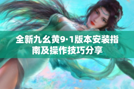 全新九幺黄9·1版本安装指南及操作技巧分享