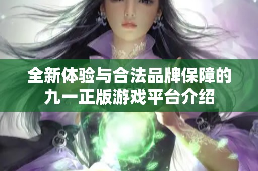 全新体验与合法品牌保障的九一正版游戏平台介绍