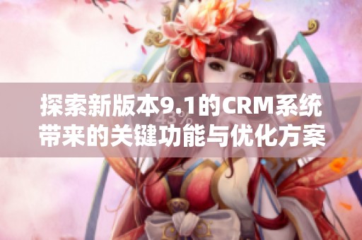 探索新版本9.1的CRM系统带来的关键功能与优化方案