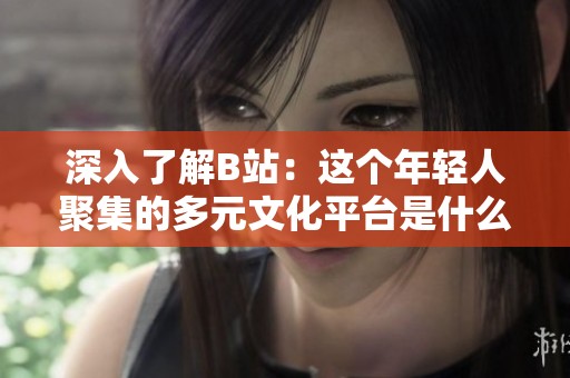 深入了解B站：这个年轻人聚集的多元文化平台是什么样的？