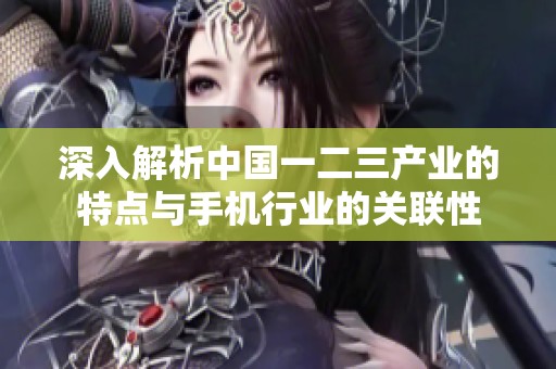 深入解析中国一二三产业的特点与手机行业的关联性
